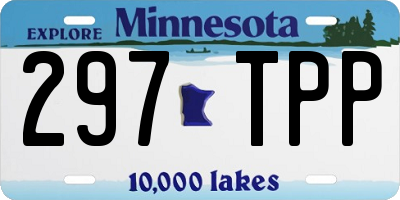 MN license plate 297TPP