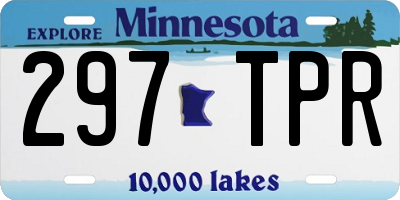 MN license plate 297TPR