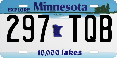 MN license plate 297TQB