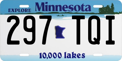 MN license plate 297TQI