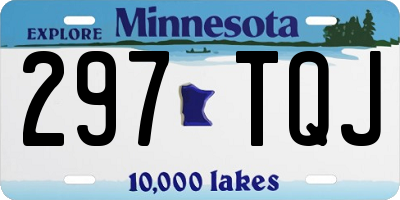 MN license plate 297TQJ