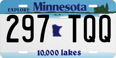 MN license plate 297TQQ