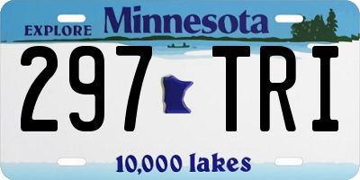 MN license plate 297TRI