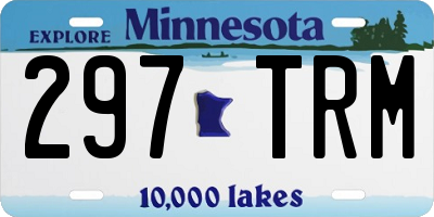 MN license plate 297TRM