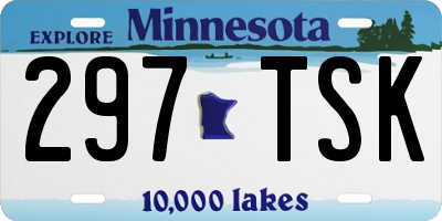 MN license plate 297TSK