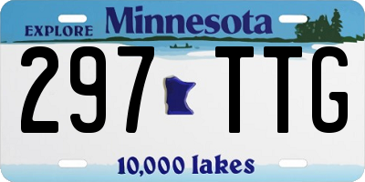 MN license plate 297TTG