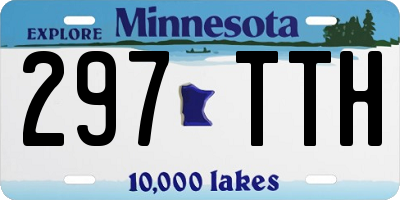 MN license plate 297TTH