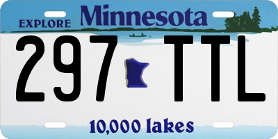 MN license plate 297TTL
