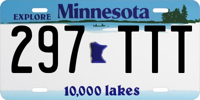 MN license plate 297TTT