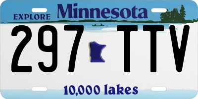 MN license plate 297TTV
