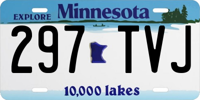 MN license plate 297TVJ