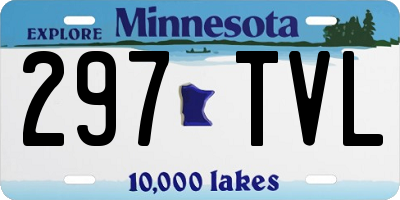 MN license plate 297TVL