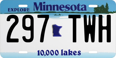 MN license plate 297TWH