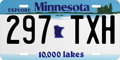 MN license plate 297TXH