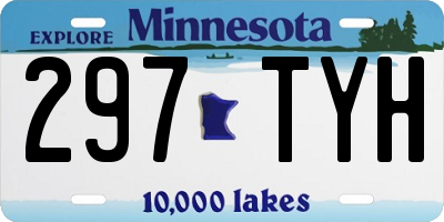 MN license plate 297TYH