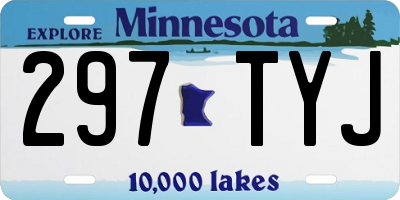 MN license plate 297TYJ