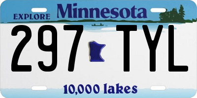 MN license plate 297TYL