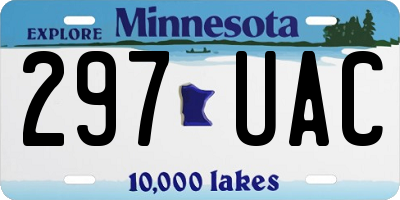 MN license plate 297UAC