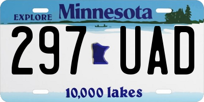 MN license plate 297UAD