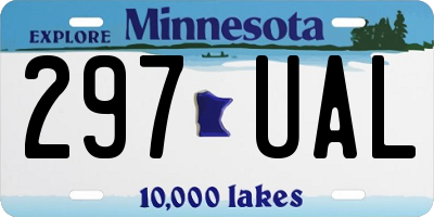 MN license plate 297UAL