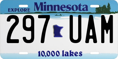 MN license plate 297UAM