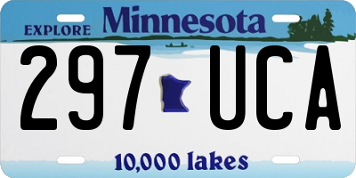 MN license plate 297UCA