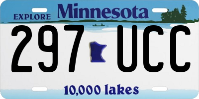 MN license plate 297UCC