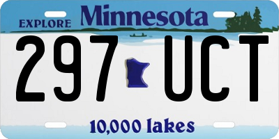 MN license plate 297UCT