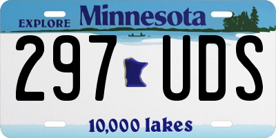 MN license plate 297UDS