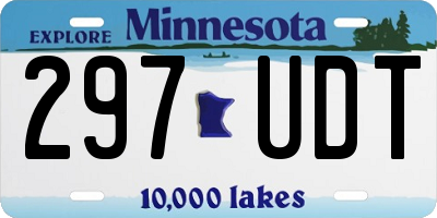 MN license plate 297UDT