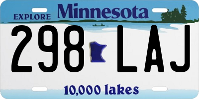 MN license plate 298LAJ