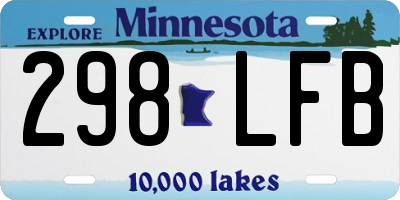MN license plate 298LFB