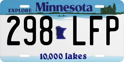 MN license plate 298LFP