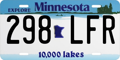 MN license plate 298LFR