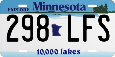 MN license plate 298LFS