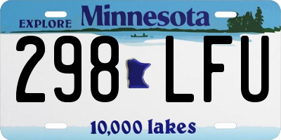 MN license plate 298LFU