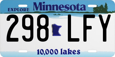 MN license plate 298LFY