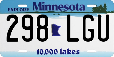 MN license plate 298LGU