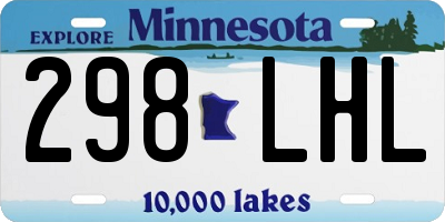 MN license plate 298LHL
