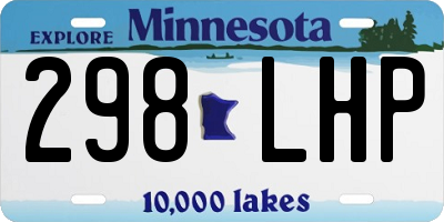 MN license plate 298LHP