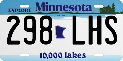 MN license plate 298LHS