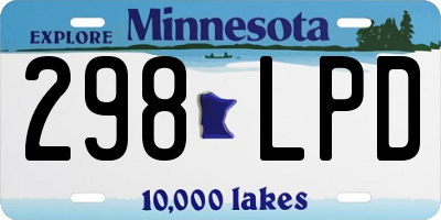 MN license plate 298LPD