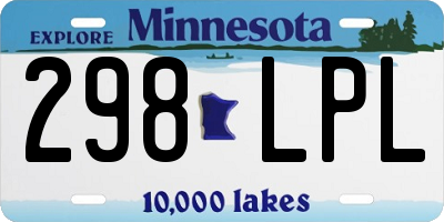 MN license plate 298LPL