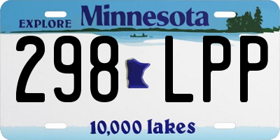 MN license plate 298LPP