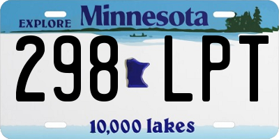MN license plate 298LPT