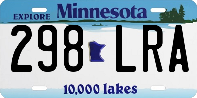 MN license plate 298LRA