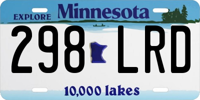 MN license plate 298LRD
