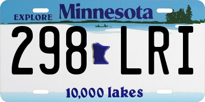 MN license plate 298LRI