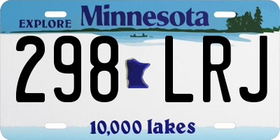 MN license plate 298LRJ