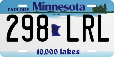 MN license plate 298LRL